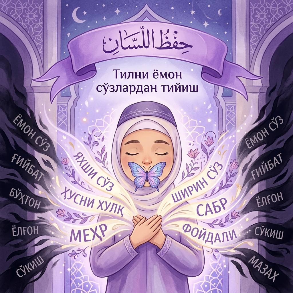 Tilni yomon so'zlardan tiyish