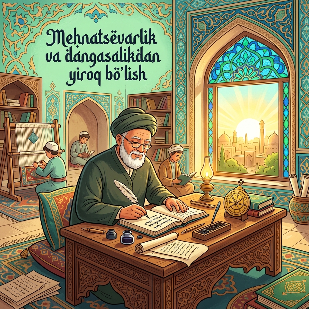 Mehnatsevarlik va dangasalikdan yiroq bo'lish